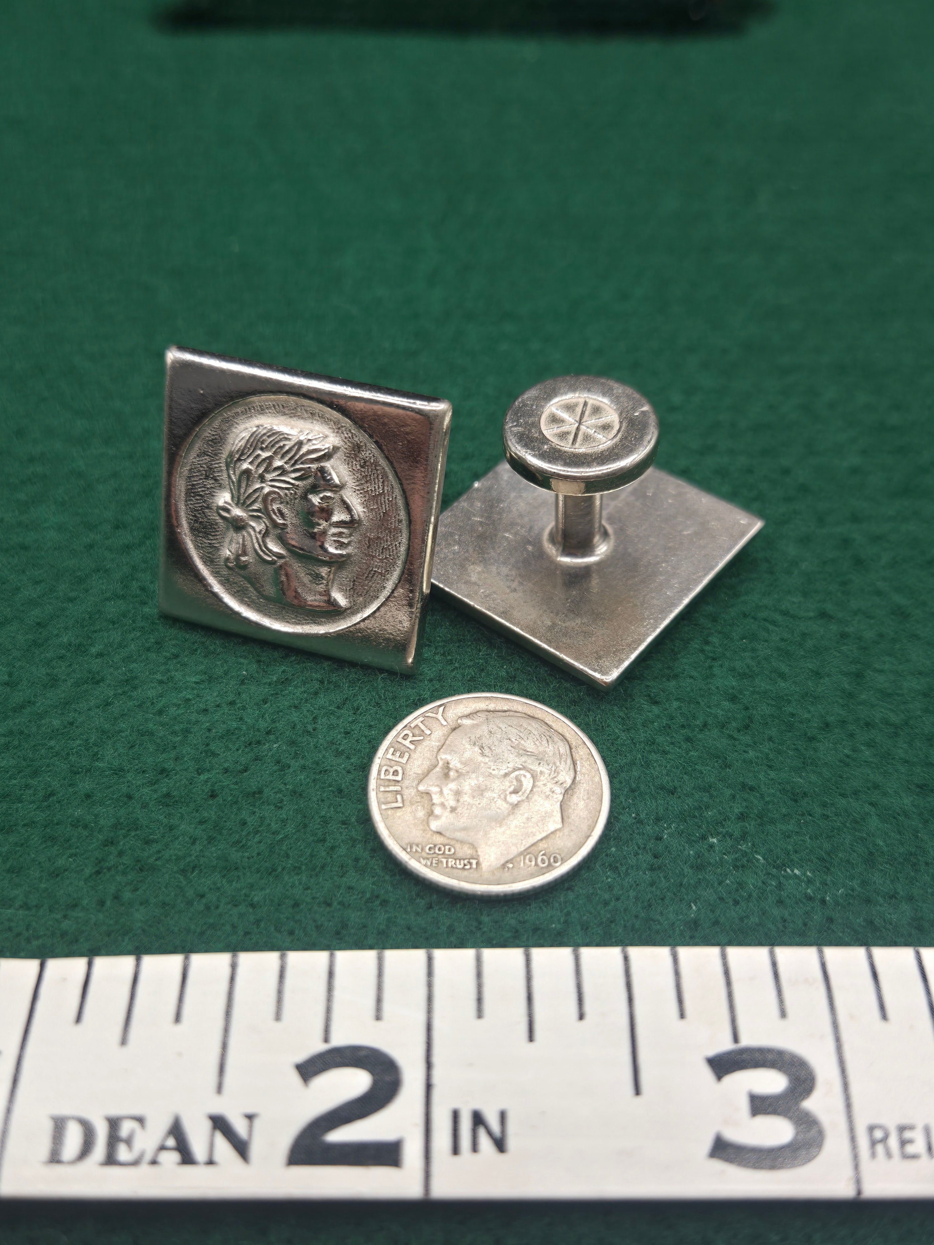 Weber Greek Silhouette Cufflinks