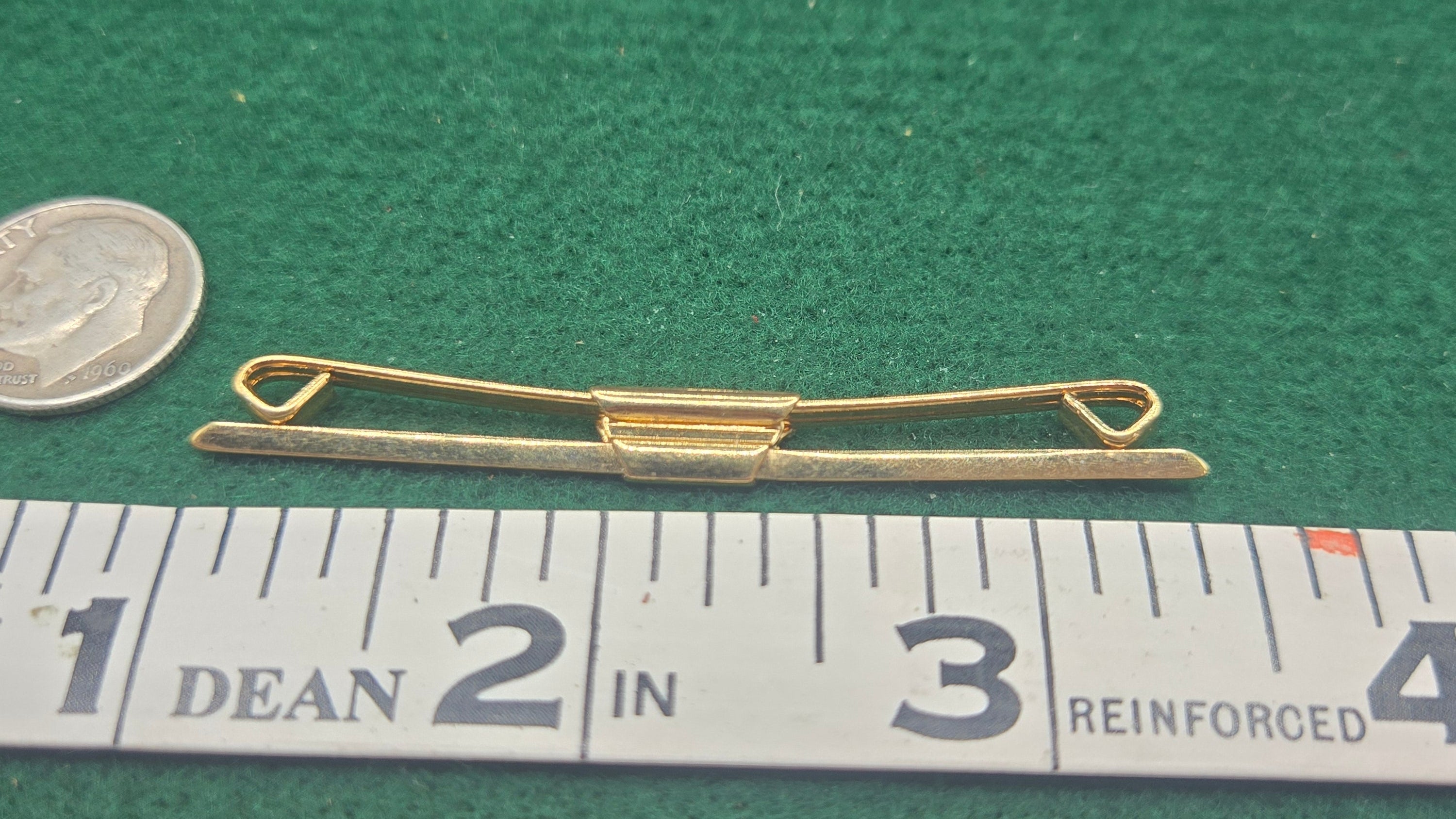2.5" Gold Tone Triangular Tie Bar