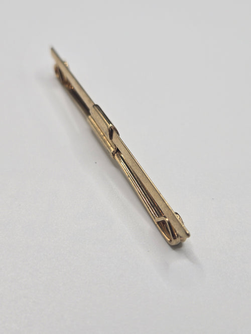 2.5" Gold Tone Triangular Tie Bar