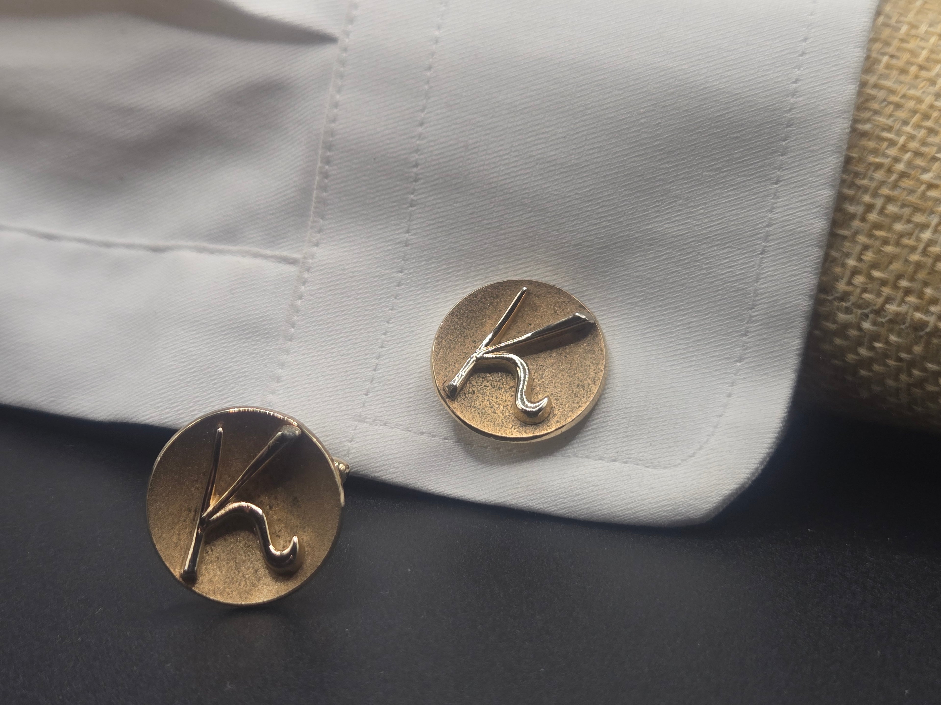 Swank Gold Ton K Cufflinks