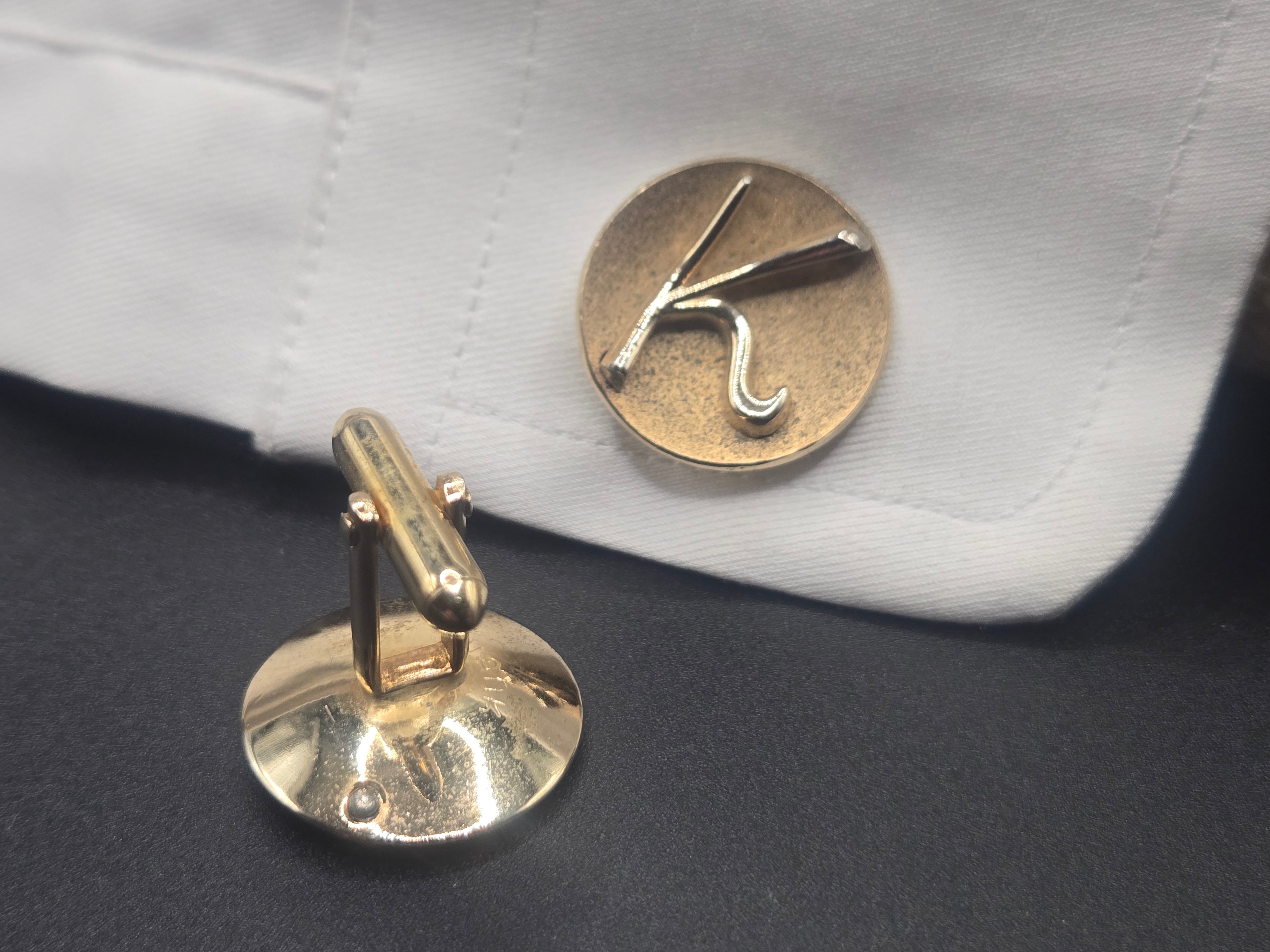 Swank Gold Ton K Cufflinks