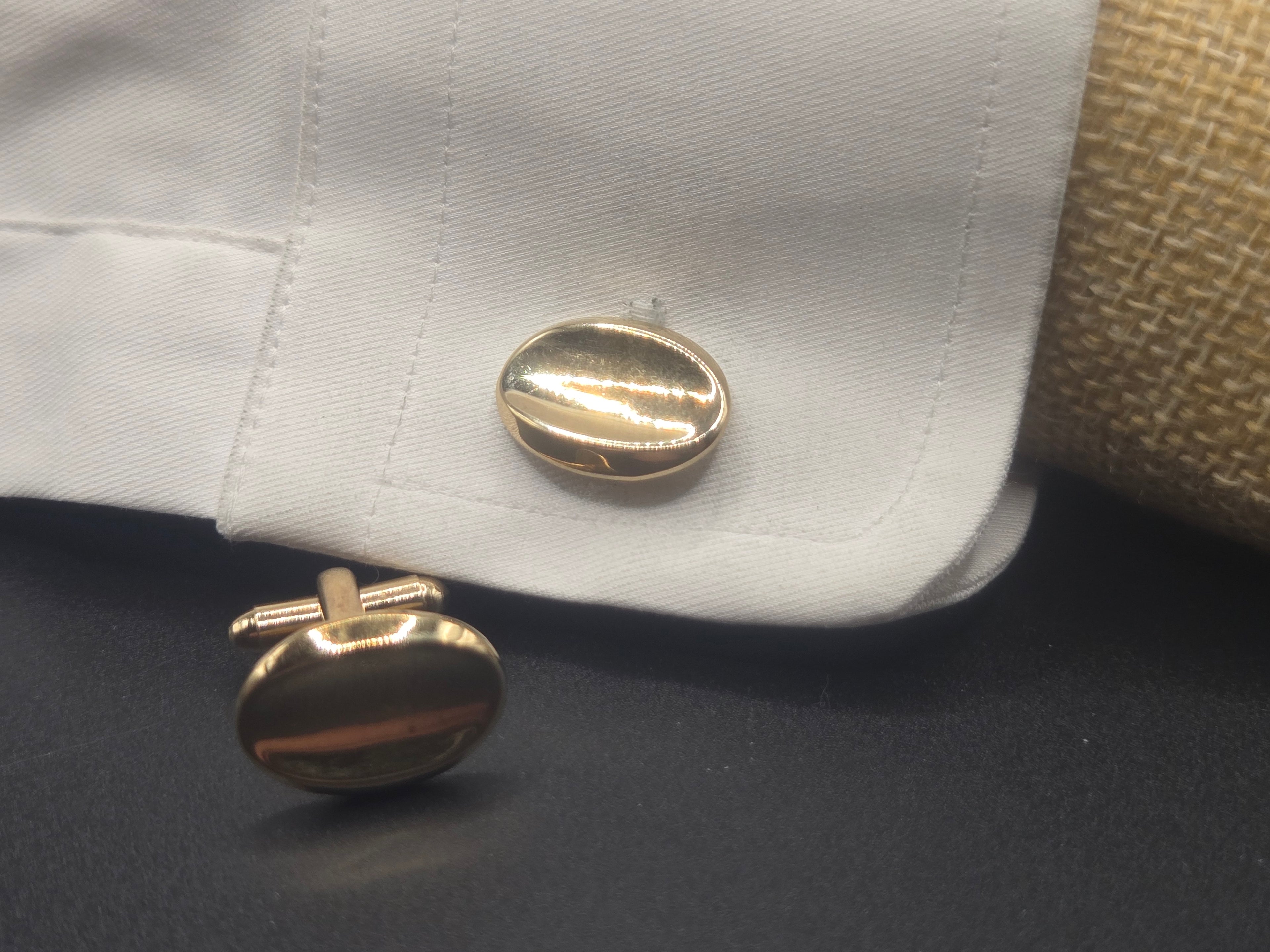Organic Oval Cufflinks