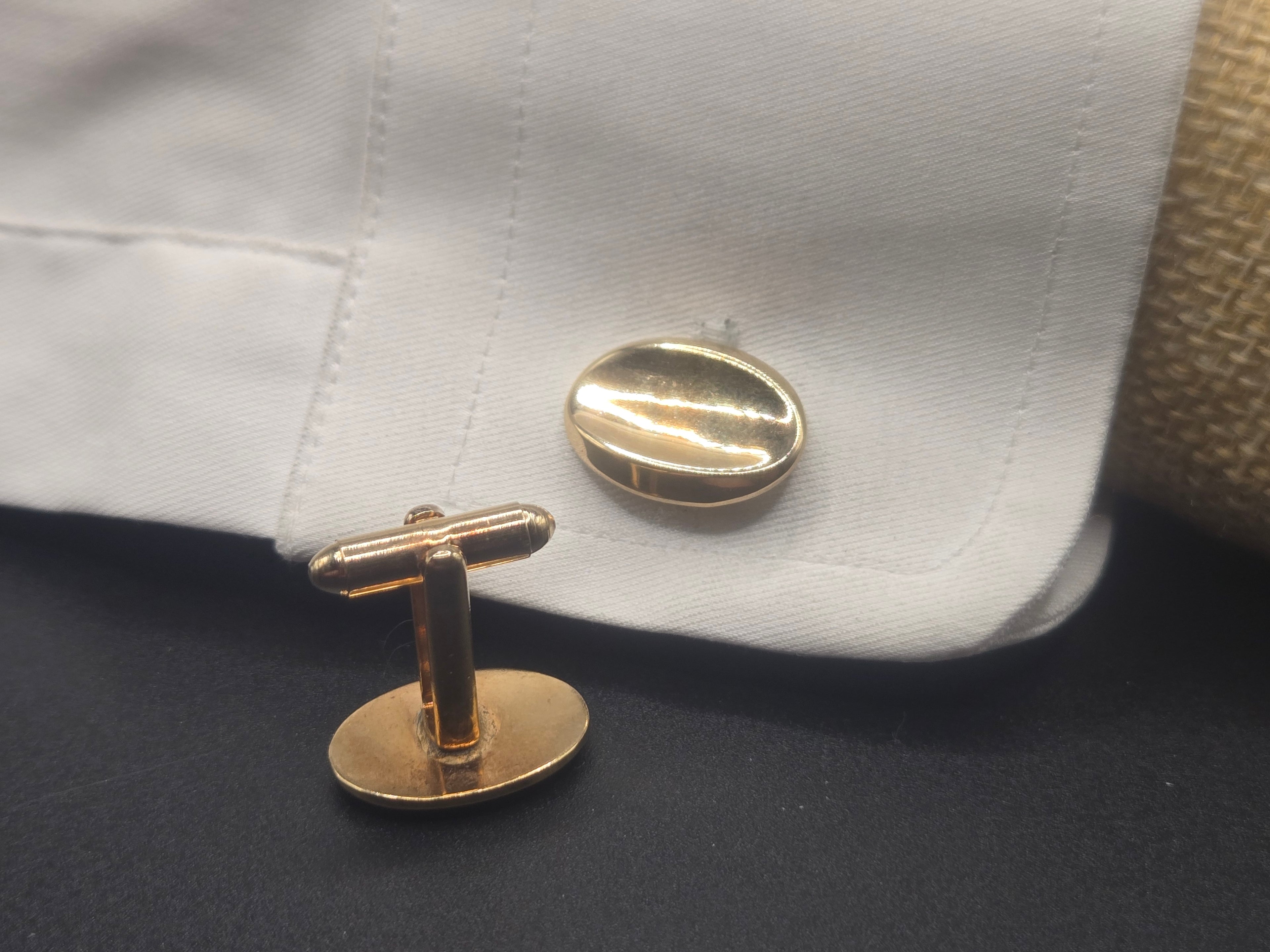 Organic Oval Cufflinks