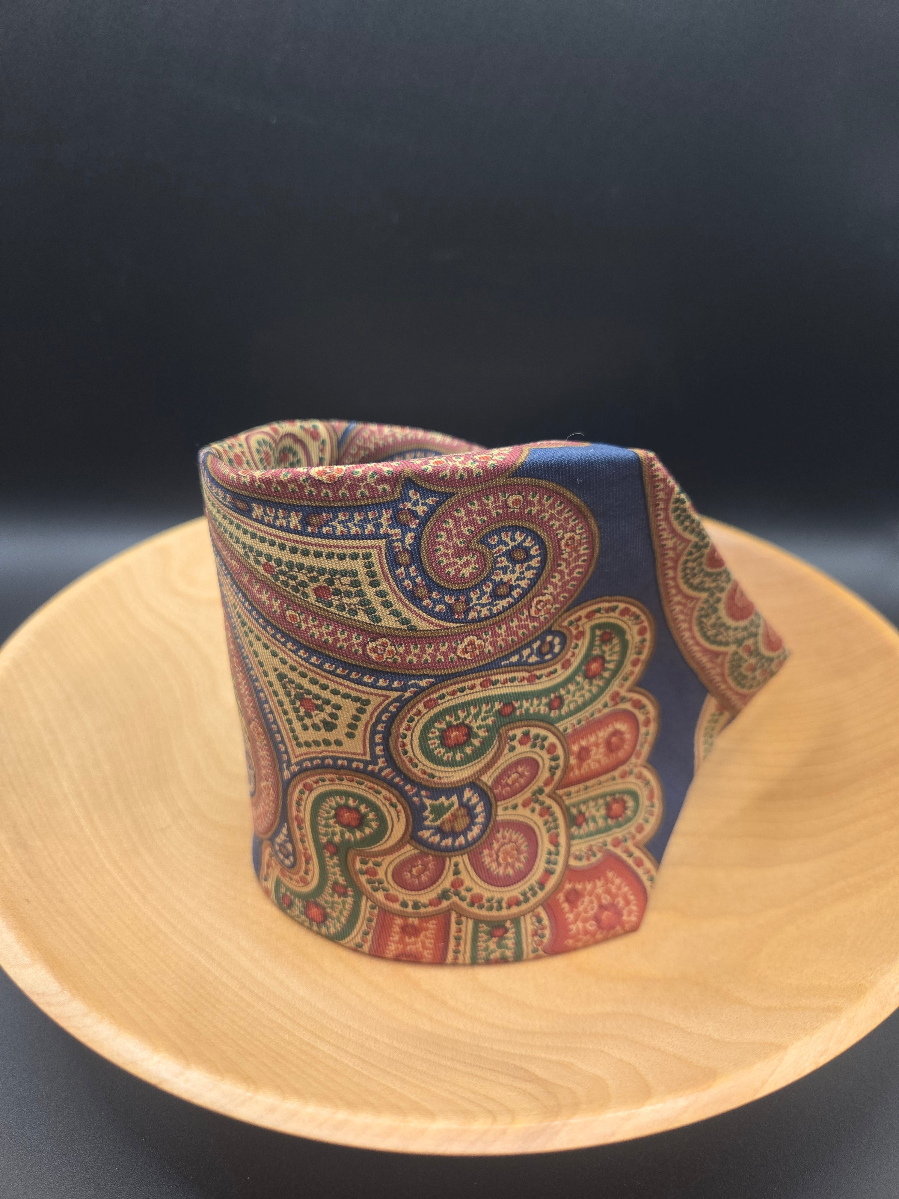 Polo Ralph Lauren Silk Full Paisley Tie - Exquisite 1970s Vintage