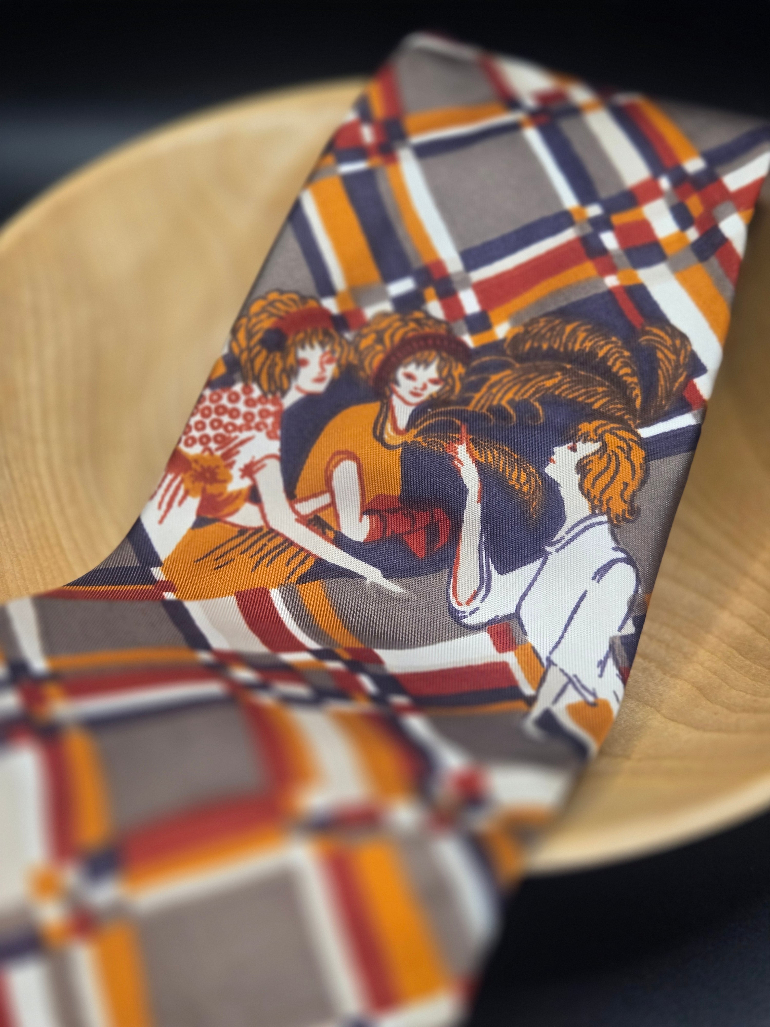 Vesuvio Silk Abstract Plaid Tie - Novelty