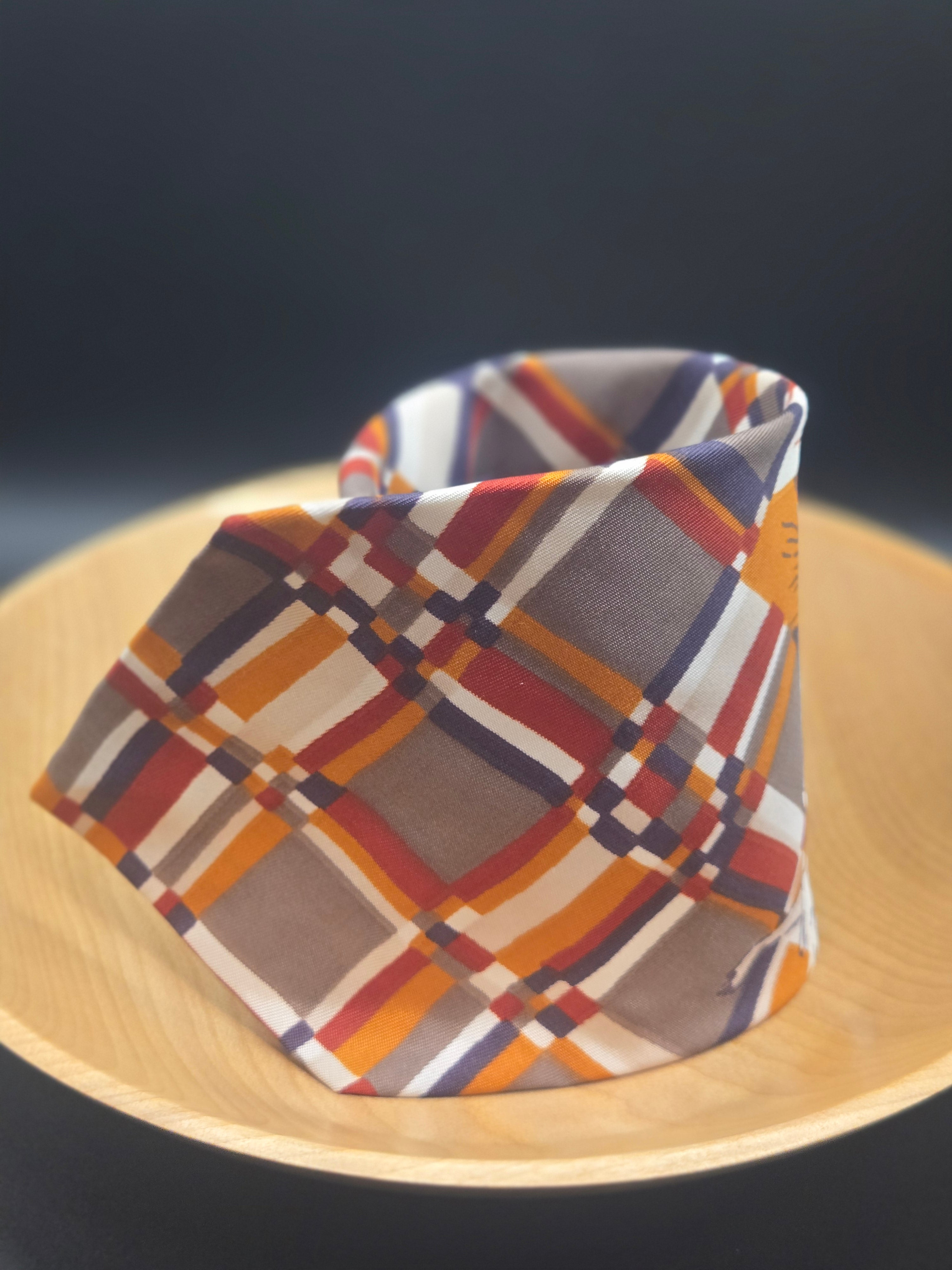 Vesuvio Silk Abstract Plaid Tie - Novelty