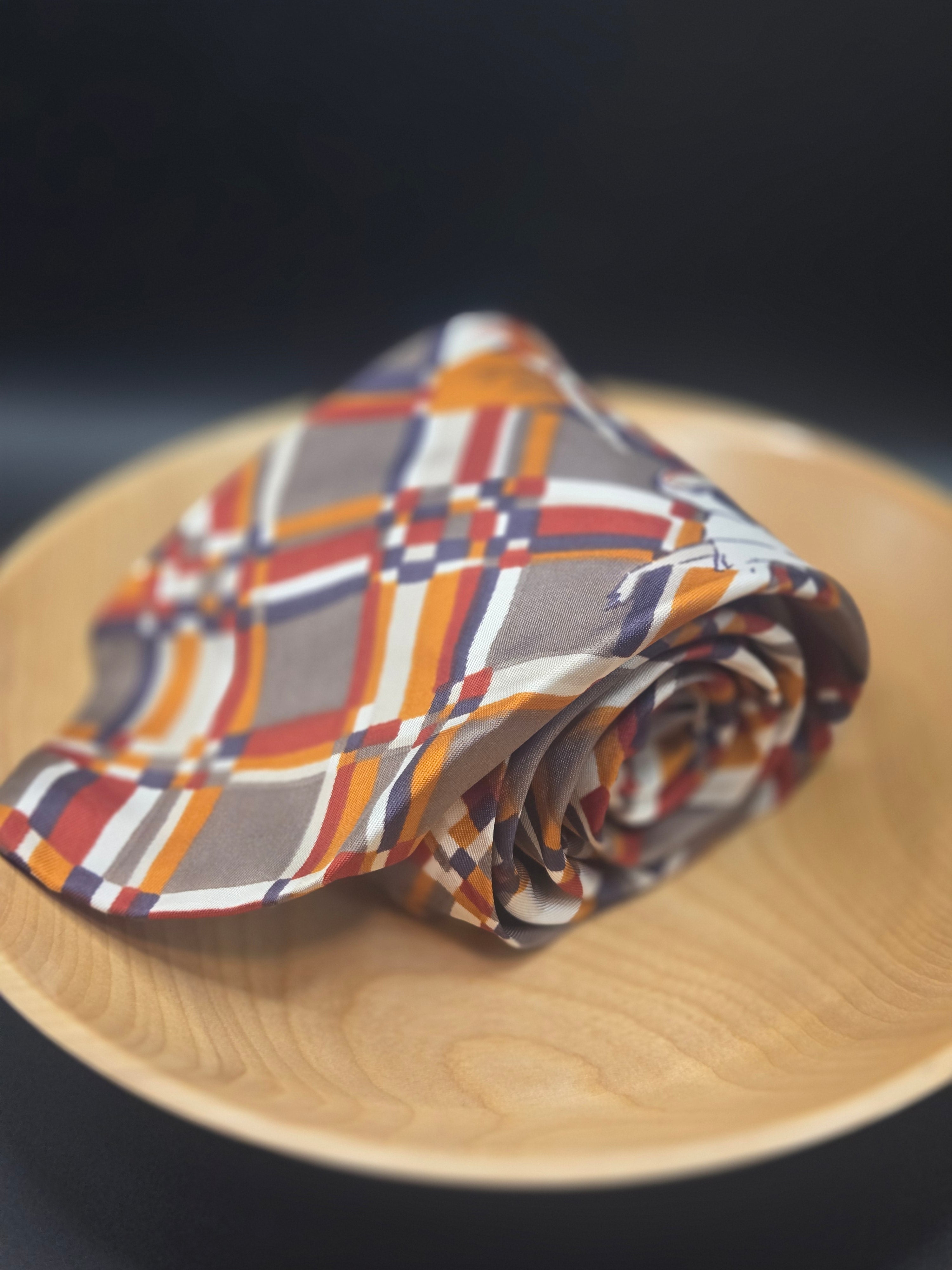 Vesuvio Silk Abstract Plaid Tie - Novelty