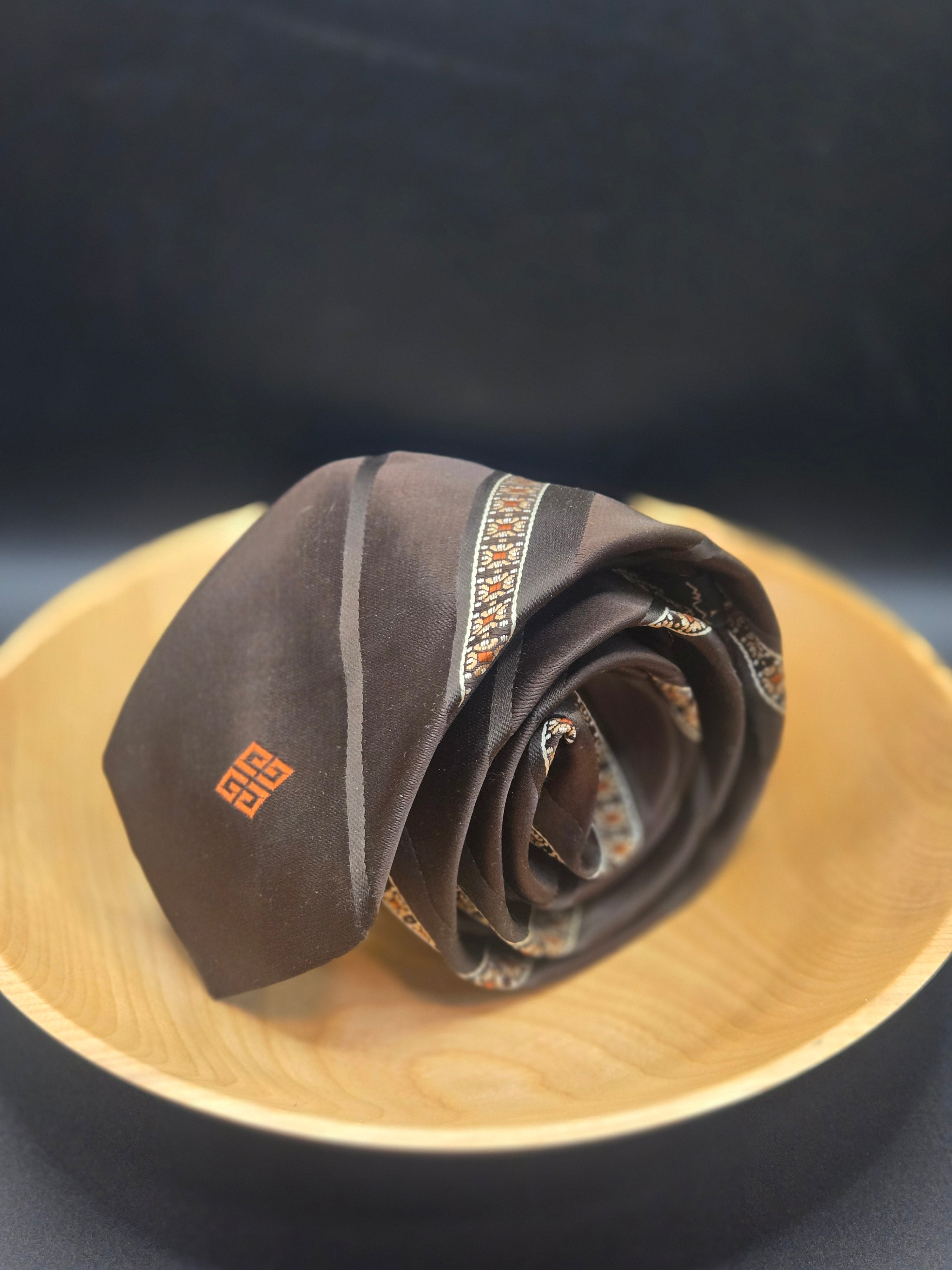 Givenchy 70s Floral Stripe Tie